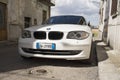 Matera, Italy- July 26 2017 Private car. BMW Series 1. Photos on