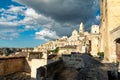 Breathtaking view of the ancient town of Matera, southern Italy Royalty Free Stock Photo