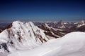 Materhorn from capanna margherita on monte rosa Royalty Free Stock Photo