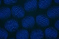 Material in the blue circles, a textile background Royalty Free Stock Photo