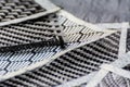 Material of composite product dark carbon fiber Royalty Free Stock Photo