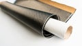 Material of composite product dark carbon fiber. Royalty Free Stock Photo