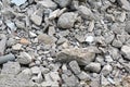 Material concrete and brick rubble debris ruins Royalty Free Stock Photo