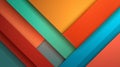 material design background with colorful layered shapes and diagonal shadows Royalty Free Stock Photo