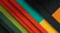 material design background with colorful layered shapes and diagonal shadows Royalty Free Stock Photo