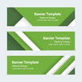 Material design banners. Set of modern colorful horizontal vector banners. Royalty Free Stock Photo