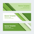 Material design banners. Set of modern colorful horizontal vector banners, page headers Royalty Free Stock Photo