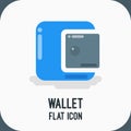 Material Design Icon of Wallet Icon Flat Vector Illustration