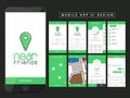 Material Design UI, UX and GUI for Mobile Apss. Royalty Free Stock Photo