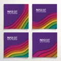 Material design web banner template .Modern colorful banners. Can be used as a business template or in a web design Royalty Free Stock Photo