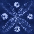 Material dyed batik. Shibori Royalty Free Stock Photo