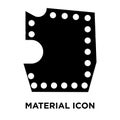 Material icon vector isolated on white background, logo concept Royalty Free Stock Photo