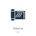 Material icon vector. Trendy flat material icon from sew collection isolated on white background. Vector illustration can be used Royalty Free Stock Photo