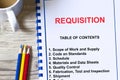 Material requisition concept Royalty Free Stock Photo