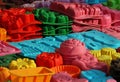 Material silicone mould to create cakes of many forms Royalty Free Stock Photo