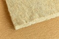 Materials background - compressed thermal insulating hemp fiber bonded panels