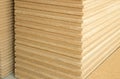 Materials background - compressed thermal insulating hemp fiber bonded panels