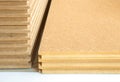 Materials background - compressed thermal insulating hemp fiber bonded panels