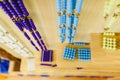 Materials in a classroom for students of Montessori alternative pedagogy Royalty Free Stock Photo