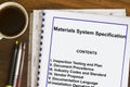 Materials System Specification