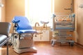 Maternity chair in examination room Royalty Free Stock Photo