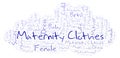 Maternity Clothes word cloud.