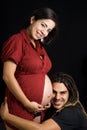 Maternity couple Royalty Free Stock Photo