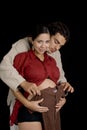 Maternity couple Royalty Free Stock Photo