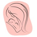 Maternity graphic illustration