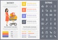 Maternity infographic template, elements and icons Royalty Free Stock Photo
