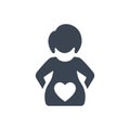 Maternity insurance cover icon