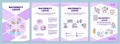 Maternity leave brochure template