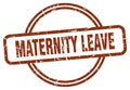 maternity leave stamp. maternity leave round vintage grunge label.