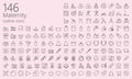 Maternity outline iconset