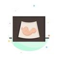 Maternity, pregnancy, sonogram, baby, ultrasound Flat Color Icon Vector