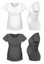 Maternity short sleeve t-shirt.