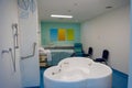 Maternity ward in a hospital with a bath for birth in water Royalty Free Stock Photo