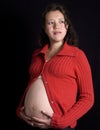 Maternity, young pregnant woman