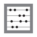 Math abacus isolated icon vector illustration design