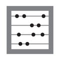 Math abacus isolated icon vector illustration design Royalty Free Stock Photo