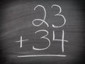 Math addition question Royalty Free Stock Photo