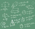 Math blackboard Royalty Free Stock Photo