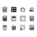 Math & Calculation Icons - Gray Version