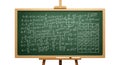Math Equations and Formulas on a Green Chalkboard Royalty Free Stock Photo