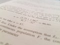 Math equations, formulas, and numbers on a page Royalty Free Stock Photo