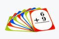 Math Flash Cards Royalty Free Stock Photo