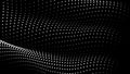 Math flow template for presentation. Light-emitting lines highlighting the regularity in the space of particles. Ordered