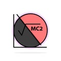 Math, Formula, Math Formula, Education Abstract Circle Background Flat color Icon