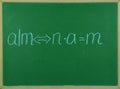 Math formula. Royalty Free Stock Photo