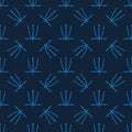 Math Function Graph vector concept blue seamless pattern